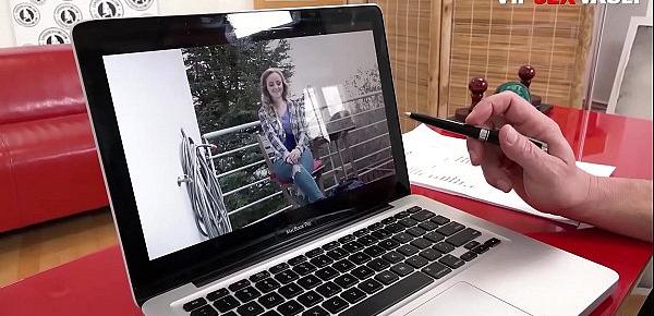 EXPOSED CASTING - Sicilia Lady Bug David Perry - Pretty Czech Teen Hard Drilled From Behind In Trio Casting